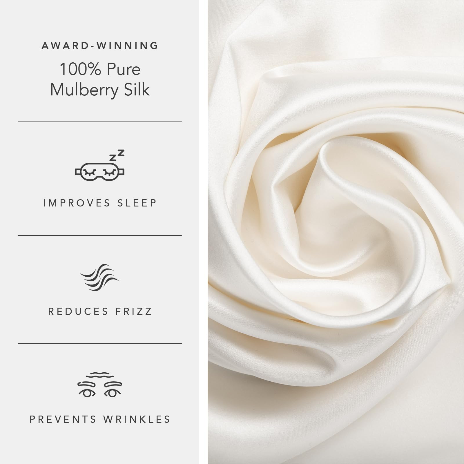 Fishers Finery 6A mulberry silk pillowcase premium feel