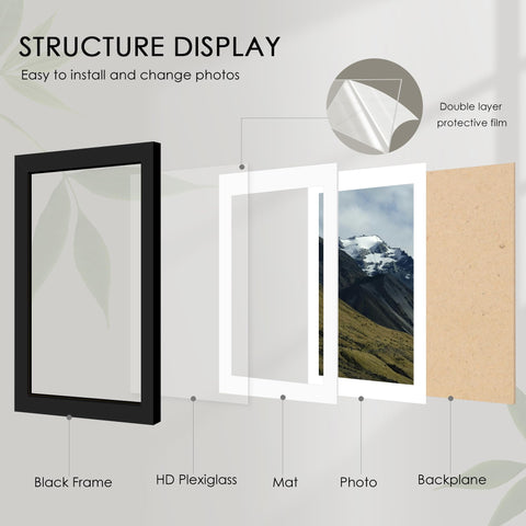 Fisnish 11x17 frame with mat showcases 8x12 photos in a professional collage layout.