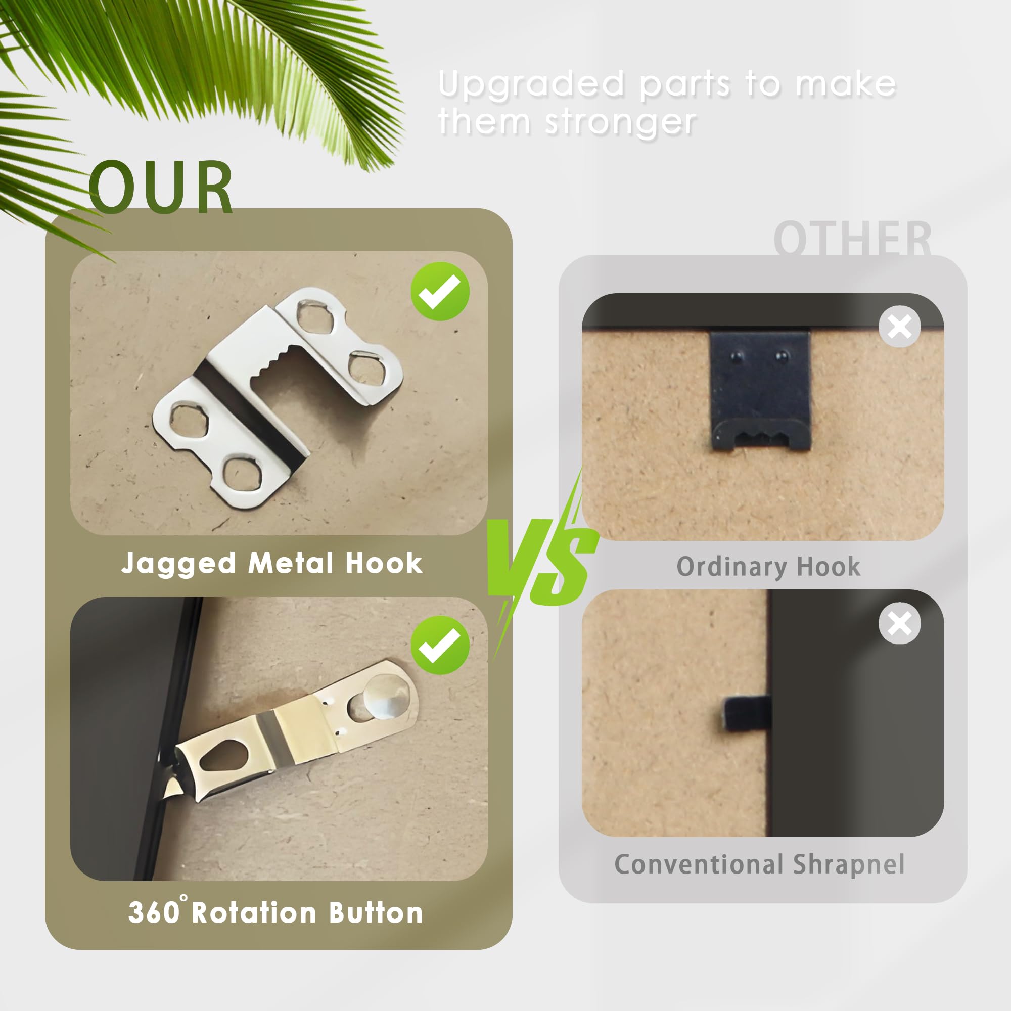 Fisnish black matte finish complements modern interiors while protecting photos.