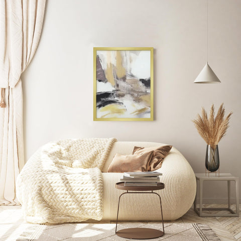 Fisnish 16x20 gold poster frame with horizontal mounting option