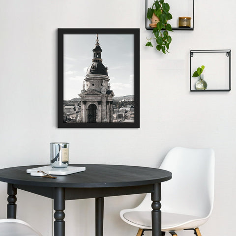Fisnish 16x24 frame mounted horizontally on wall for versatile display