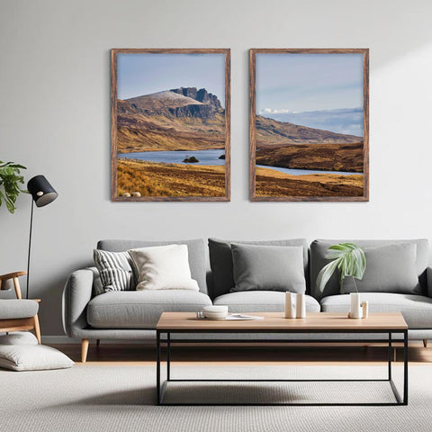 Fisnish frame back with hardware for quick wall mounting