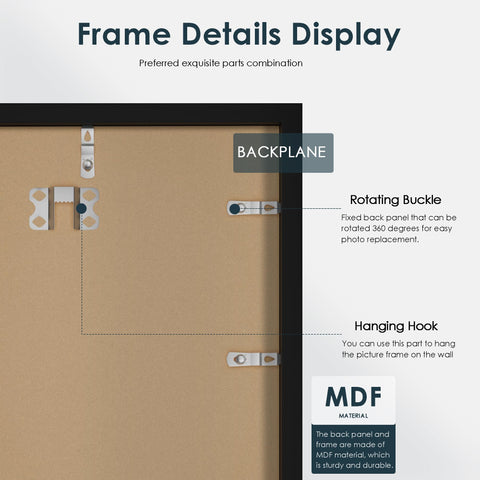Fisnish 18x24 frame crystal-clear plexiglass for vibrant art.