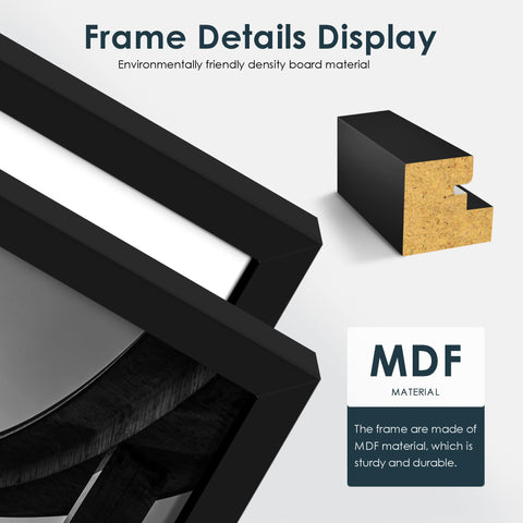 Fisnish packaging protects each frame during shipping.