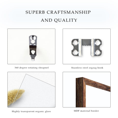 Fisnish 18x24 frame on wall with mounting hardware installed