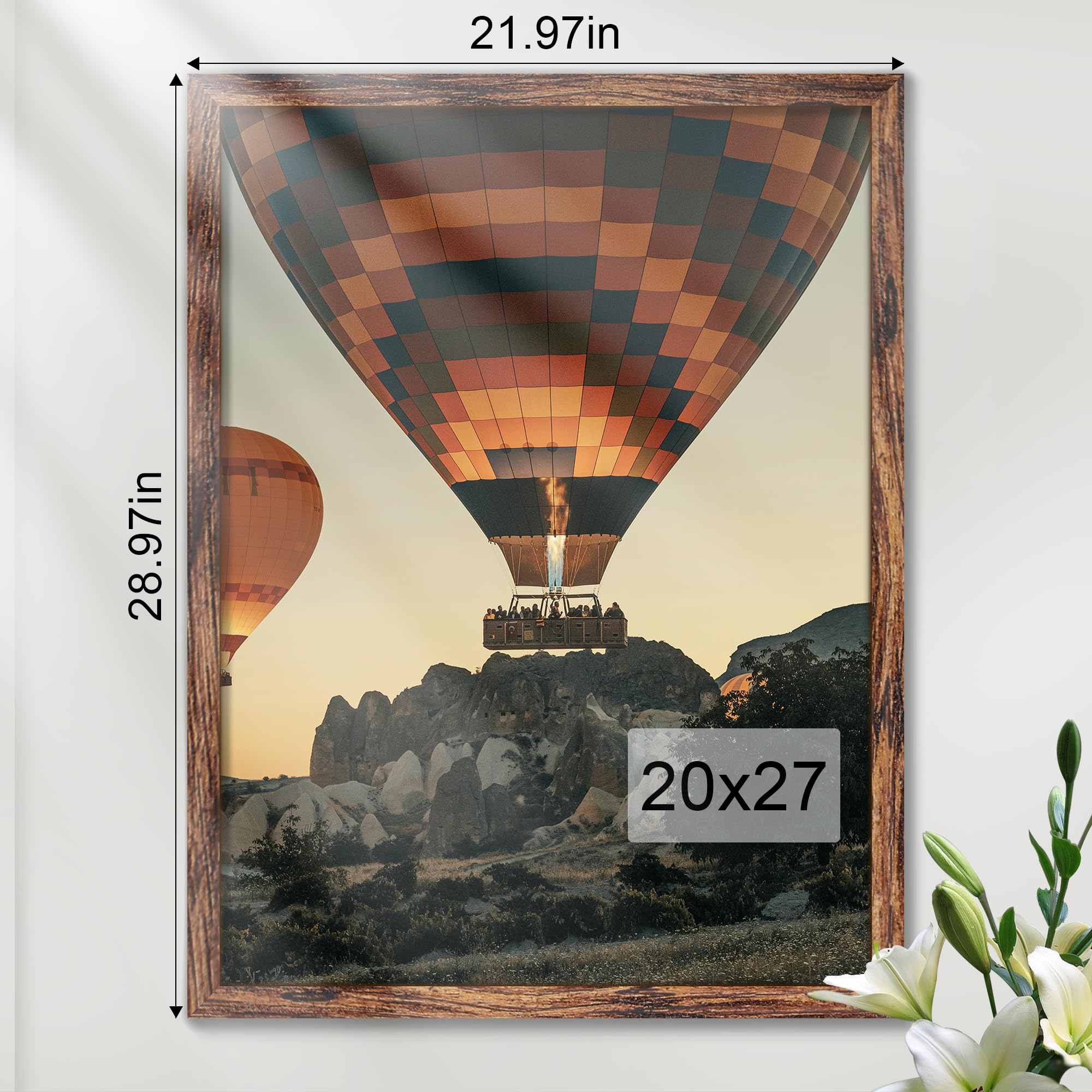 Back of the Fisnish frame with simple mounting hardware for quick setup.