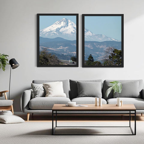 Fisnish 22x28 poster frame back view with spring-loaded ease for photo inserts.