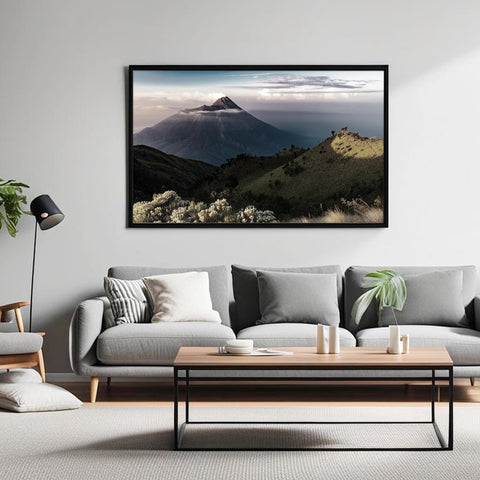 Fisnish 27x40 frame showing pre-installed hardware for quick mounting in any orientation