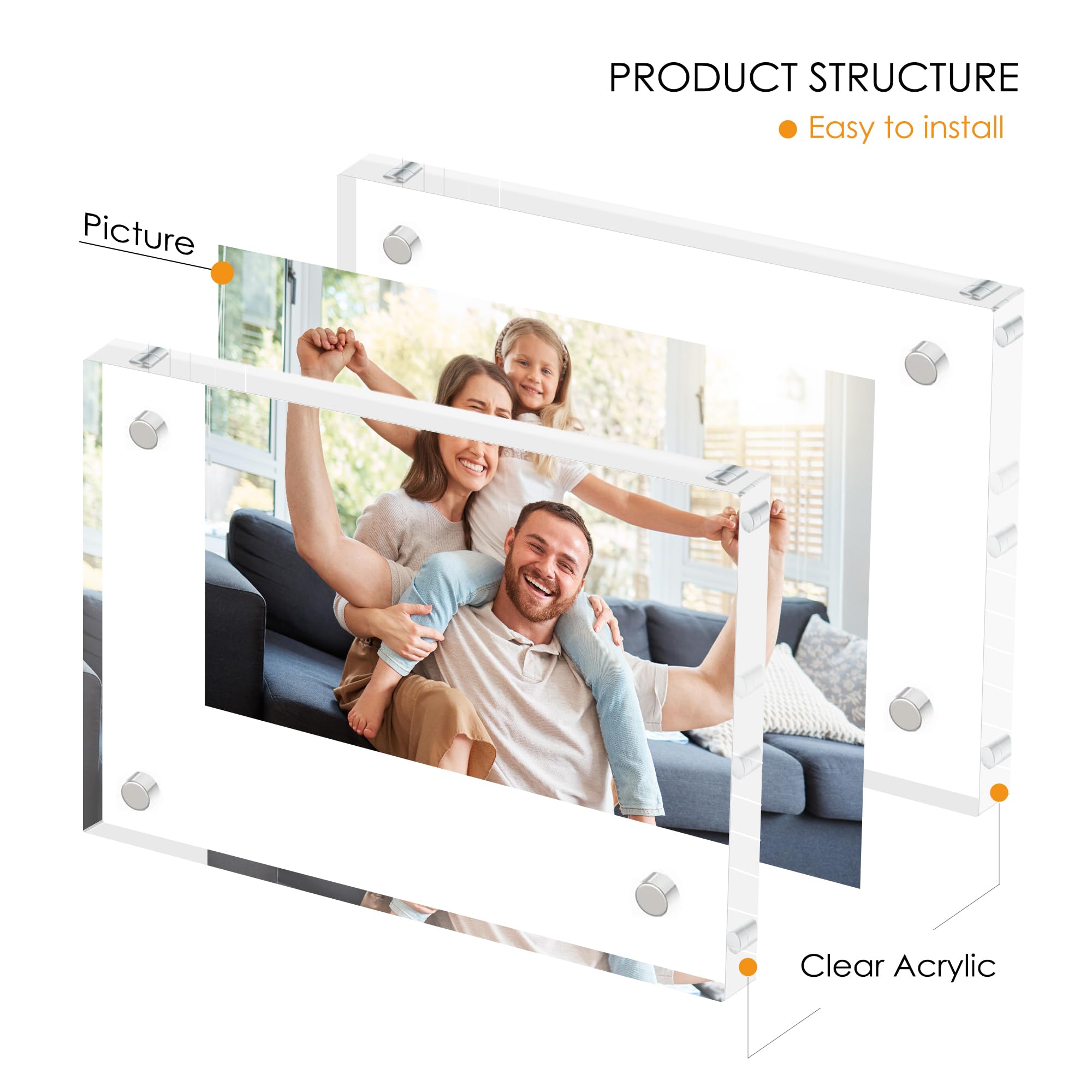 Fisnish frame thickness detail highlighting sturdy 10mm panels