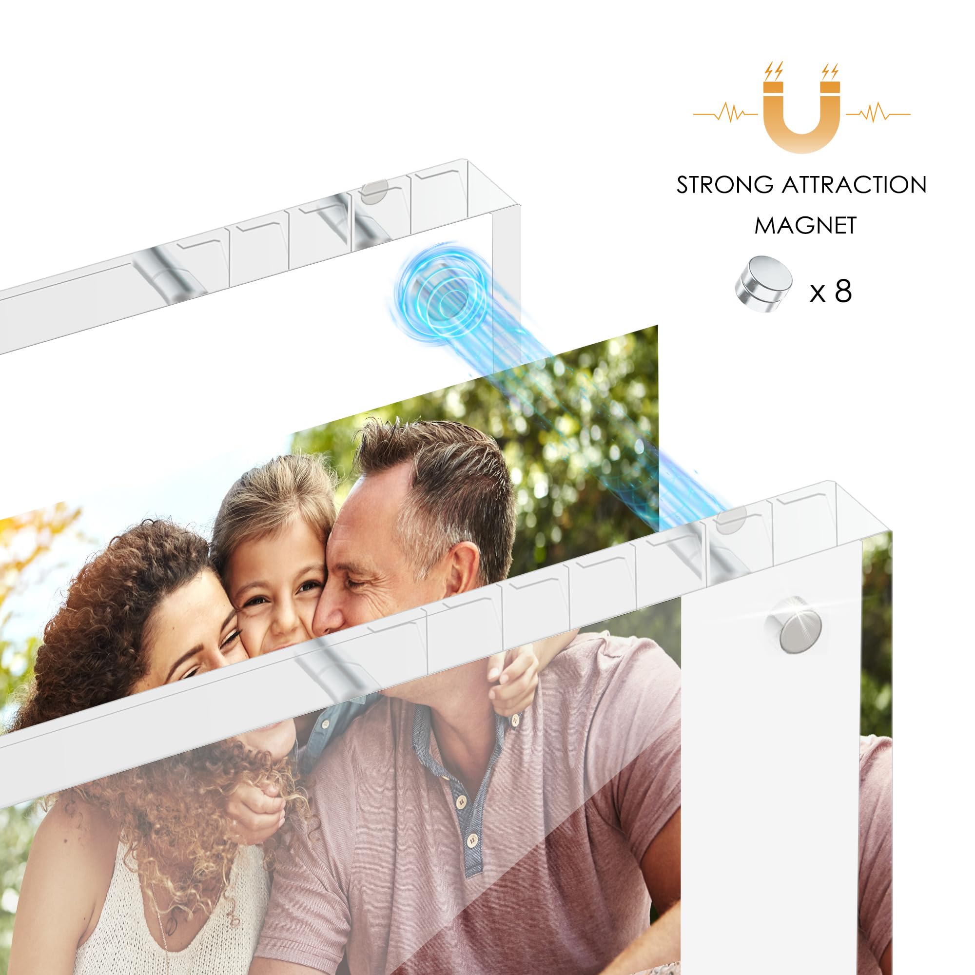 Fisnish 5x7 frame set floating effect when using 4x6 or smaller prints