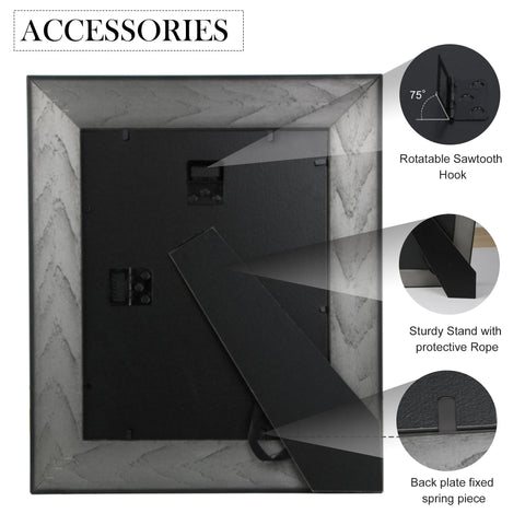 Fisnish 8x10 frame wall mount option for vertical decor