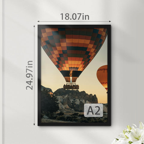 Fisnish A2 frame uses protective plexiglass for crystal-clear views