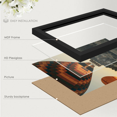 Fisnish A2 frame features spring-loaded back for easy photo changes