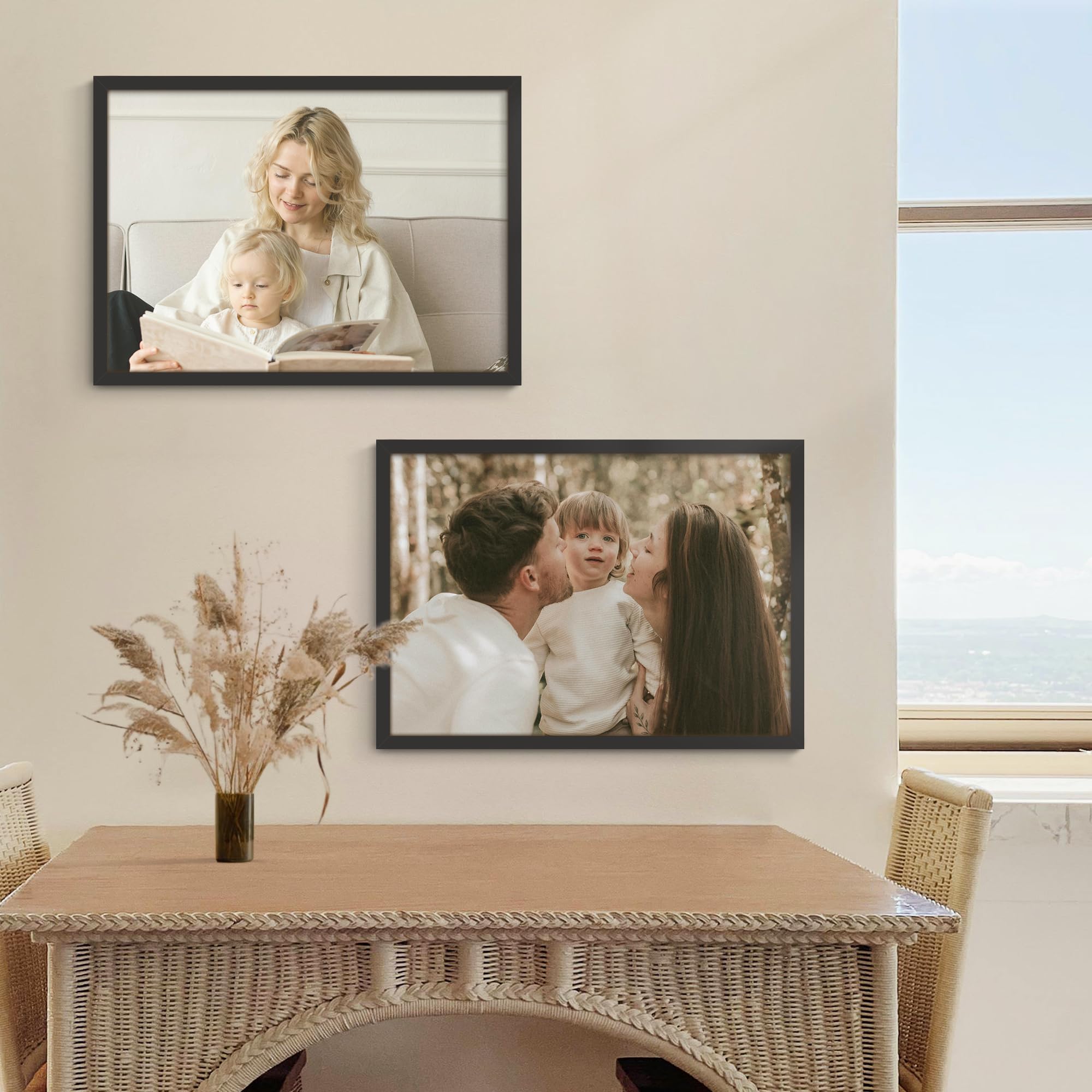 Fisnish A2 frame wall mounting hardware enables flexible placement