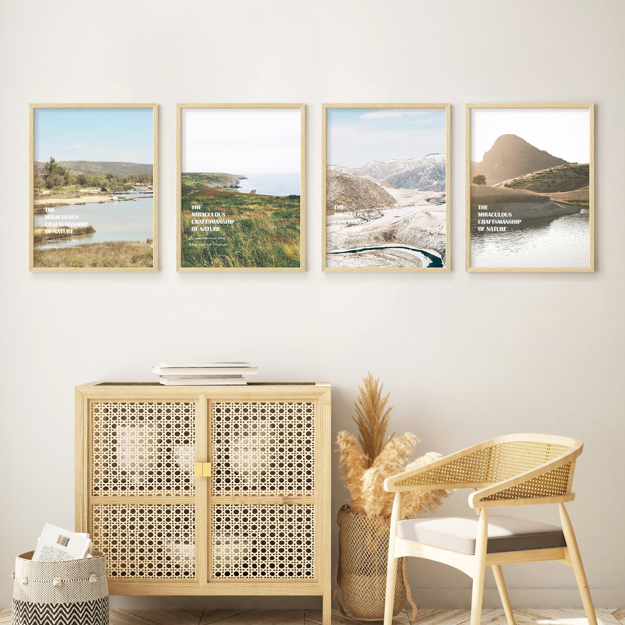 Fisnish gallery-wall setup demonstrates horizontal or vertical display versatility.