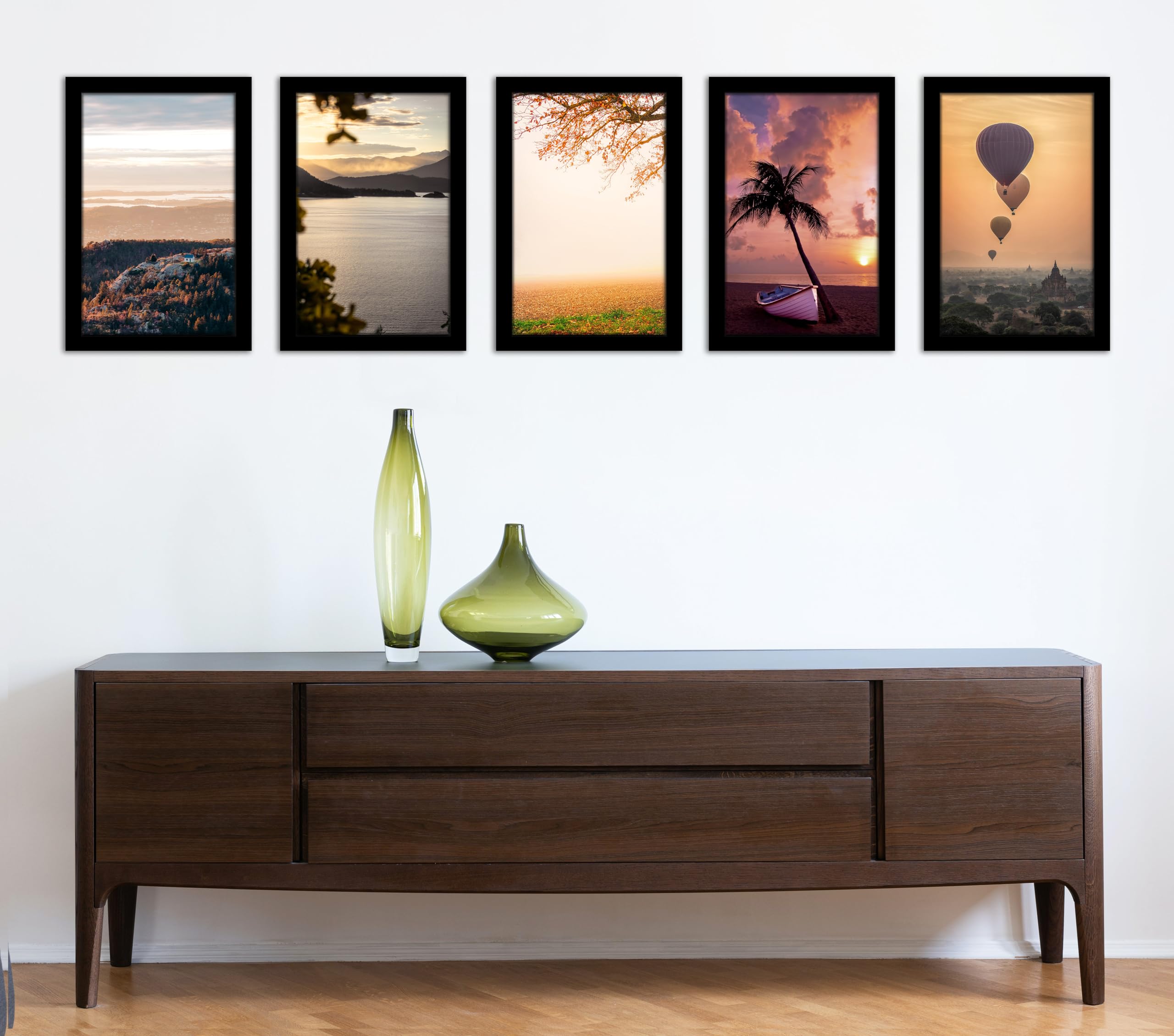 Fisnish minimalist black frame complements modern home or office spaces
