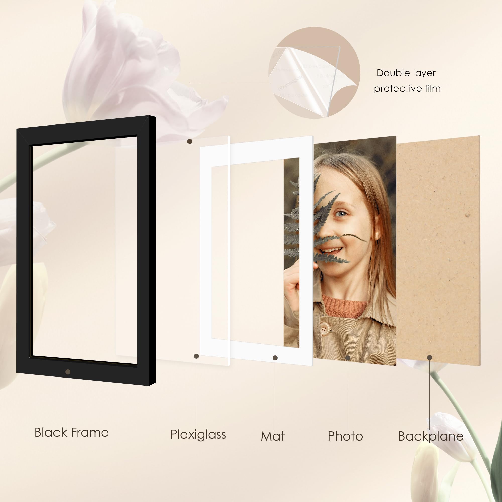 Fisnish wall-gallery decor frames help build a cohesive home gallery.