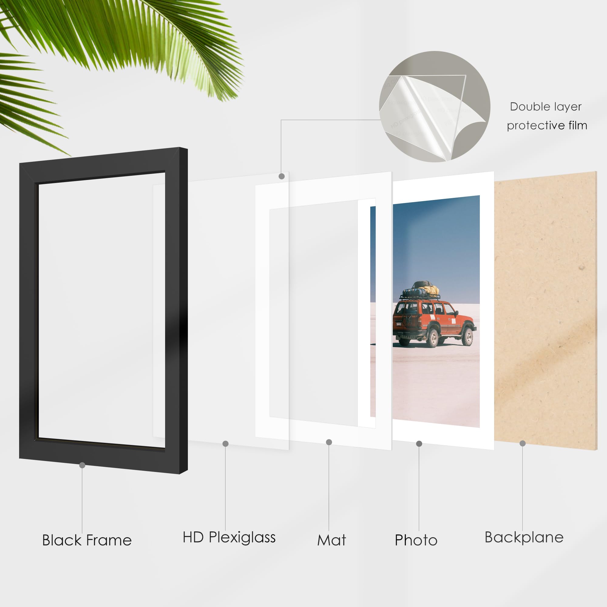 Fisnish wall-mount hardware included for quick, secure installation.