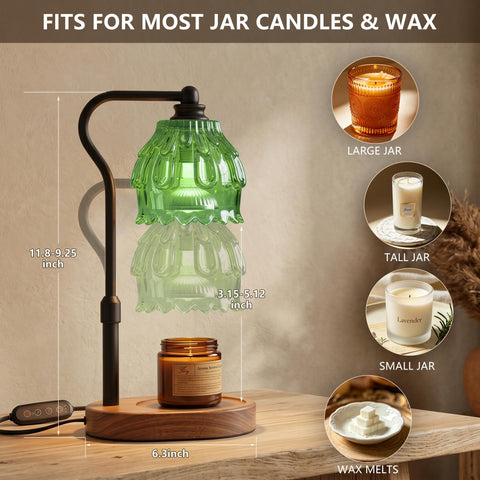 Fitrobust candle warmer with dimmable heat levels for personalized scent