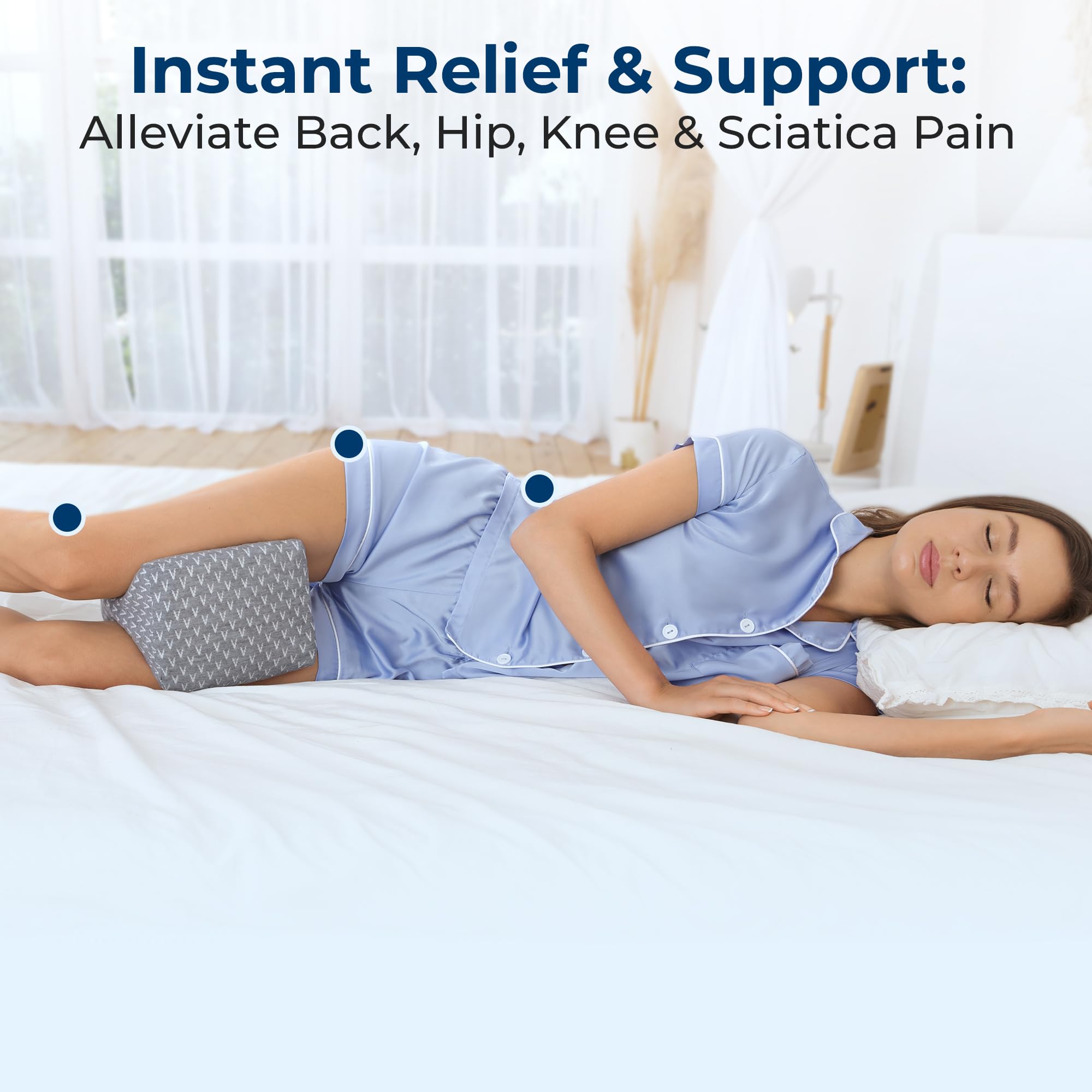 Five Stars United four-position use between knees under leg between calves or beneath knees