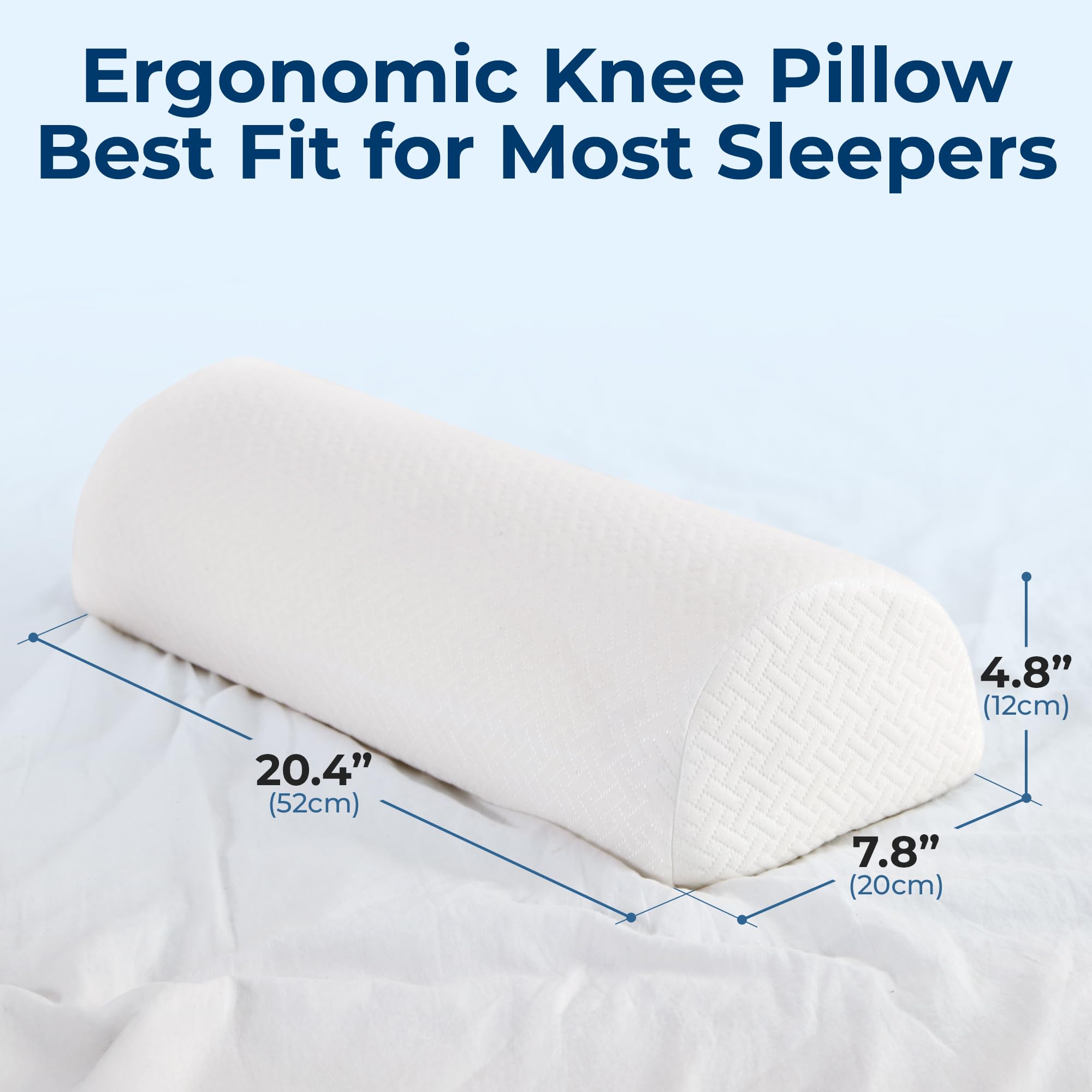 Five Stars United knee pillow between knees cushions hips and spine.