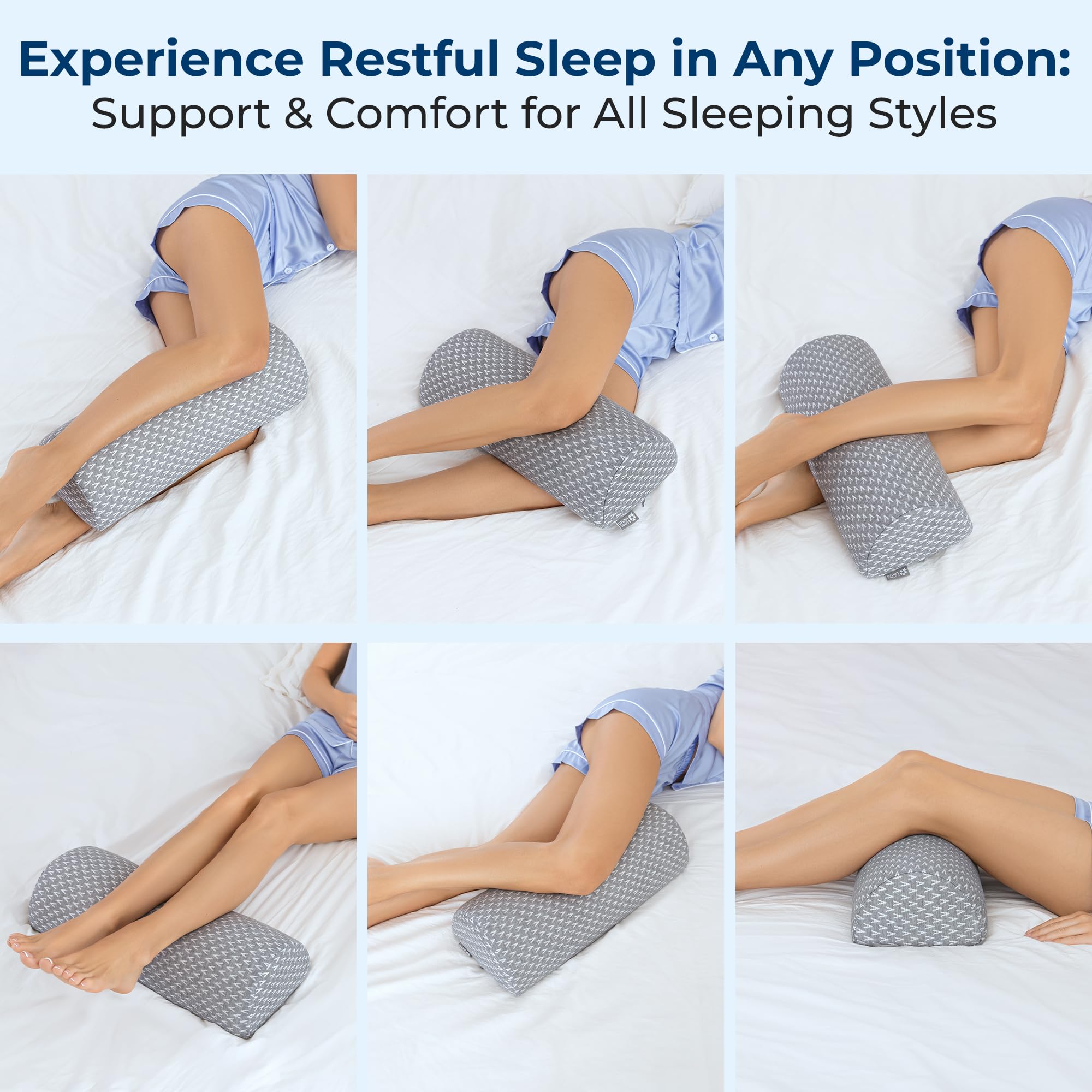 5 STARS UNITED knee pillow dimensions provide ergonomic support for precise placement.