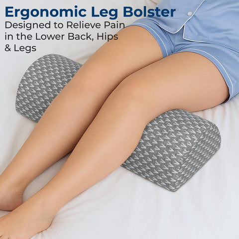 5 STARS UNITED knee pillow memory foam contours to legs for lasting comfort.