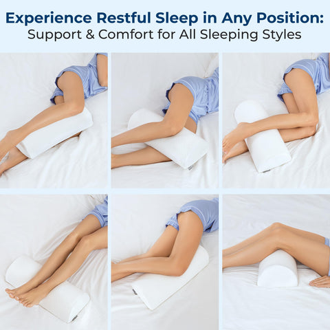 Five Stars United knee pillow upper leg provides hip and knee support.