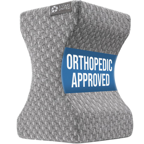 Five Stars United knee pillow between knees for side sleepers and hip alignment