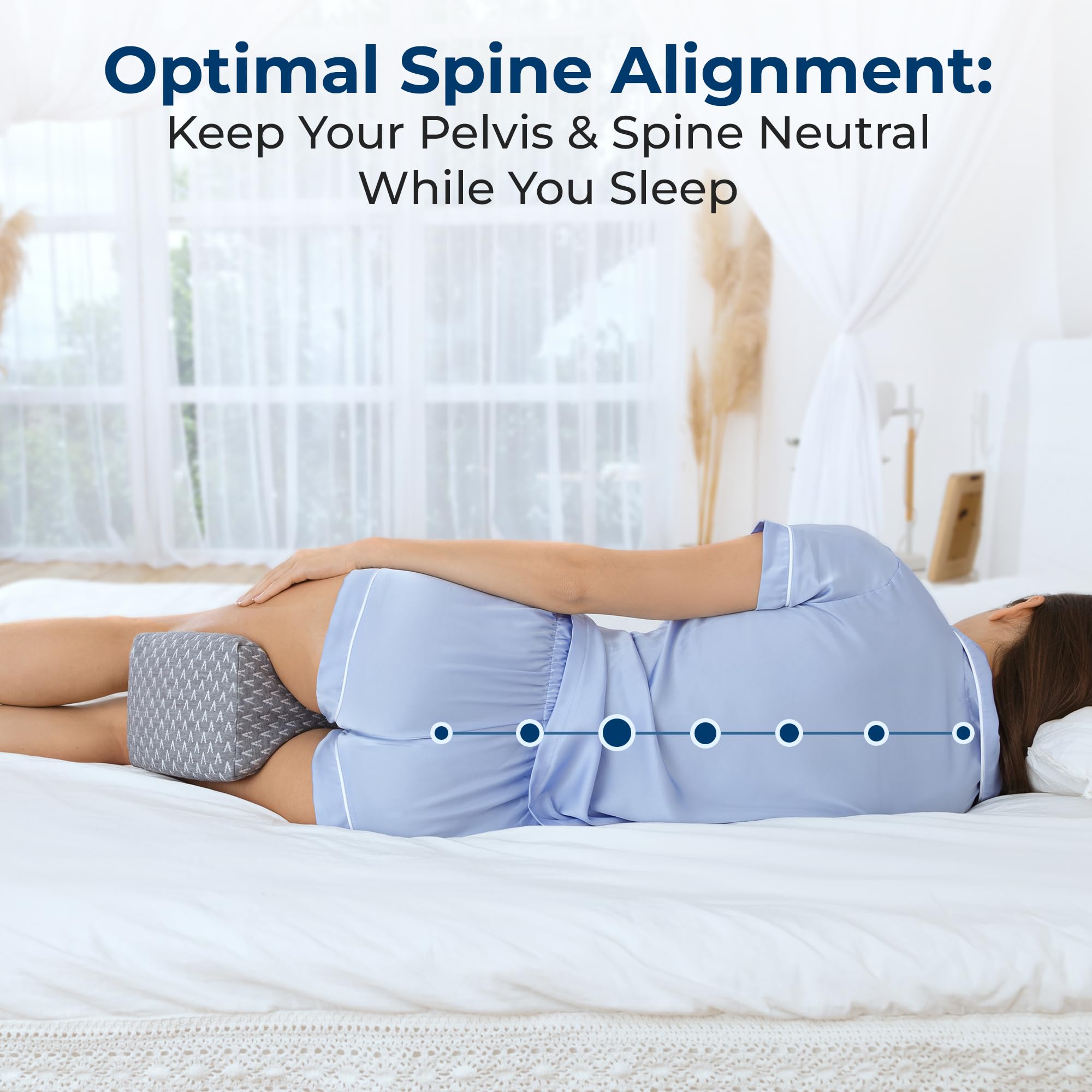 Five Stars United multi-position pillow adapts for back and side sleeping needs.