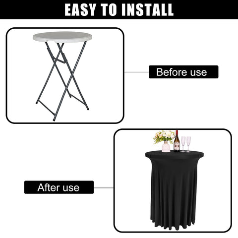Fivenl high-top table decor pack suitable for weddings and parties