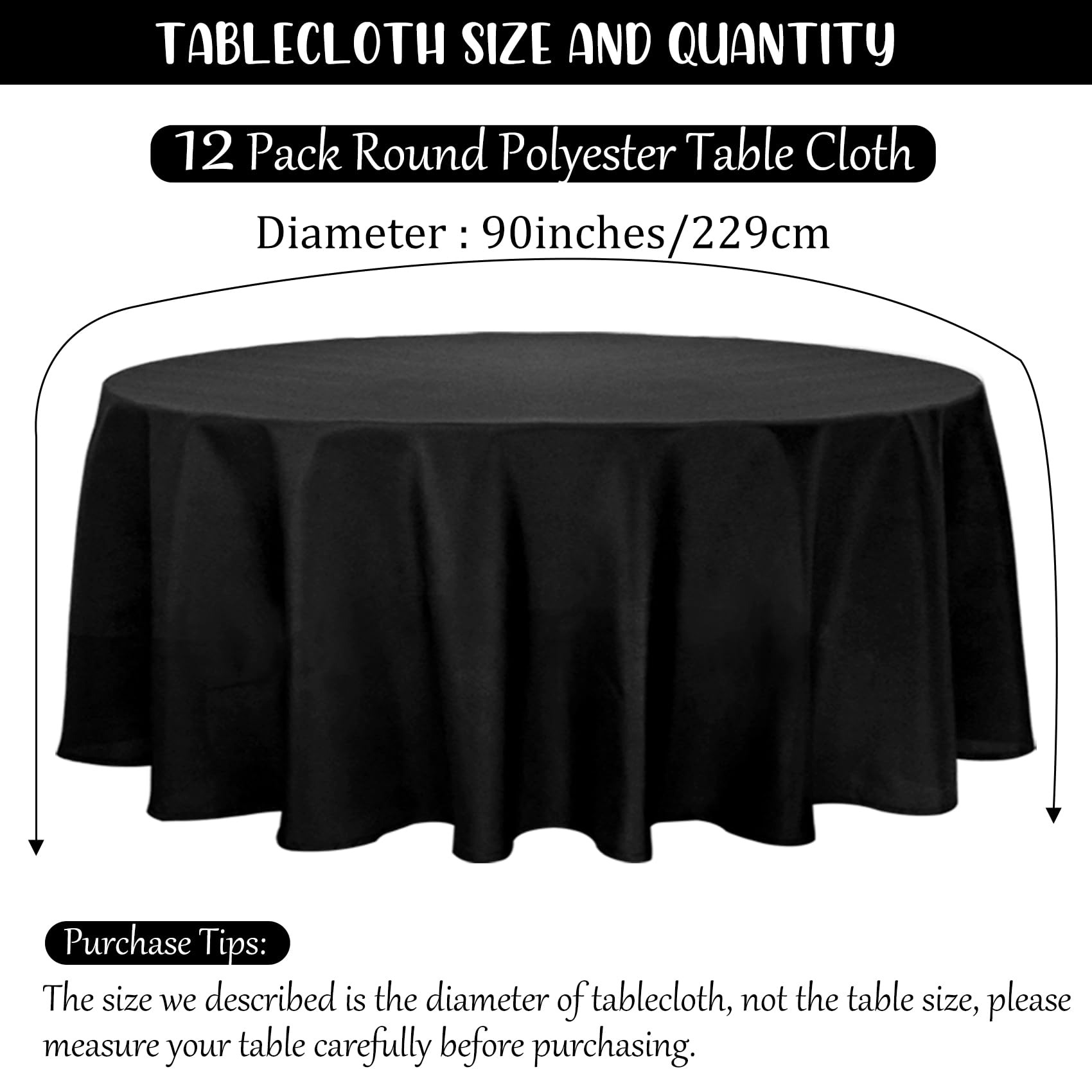 Fivenl round tablecloth fabric with soft drape for elegant tables