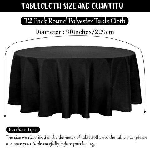 Fivenl round tablecloth fabric with soft drape for elegant tables