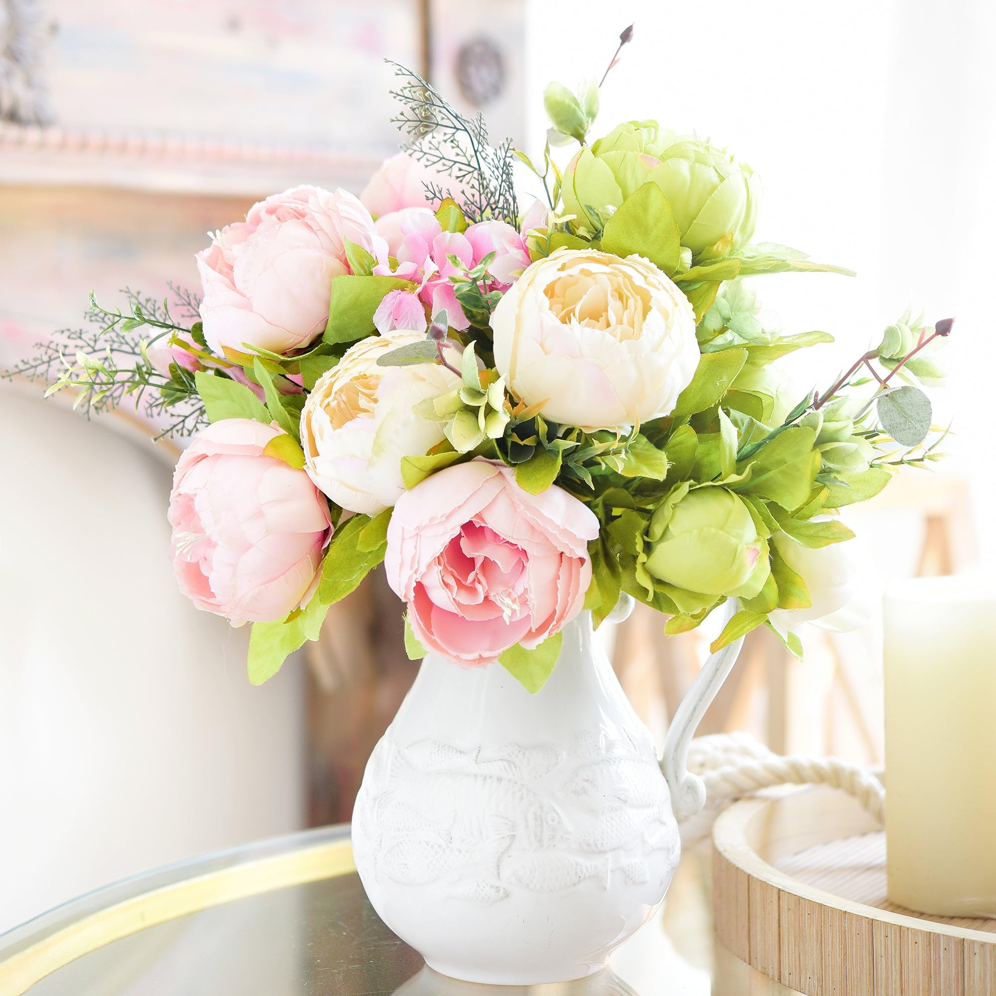 FiveSeasonStuff peony bouquet for DIY floral projects and wreaths
