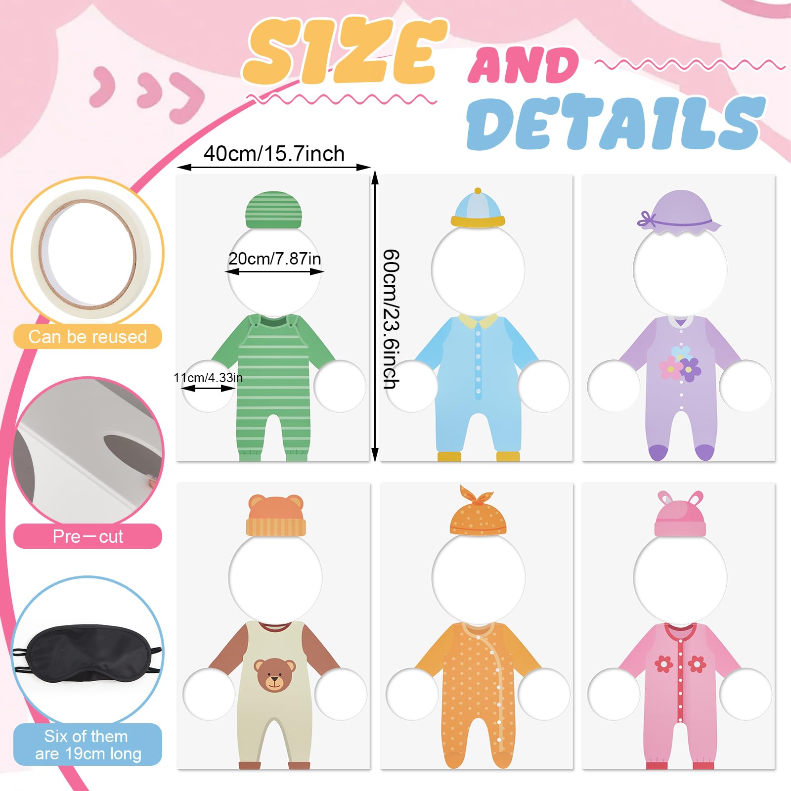 Fiwochic soft eye patches for comfortable blindfold fun