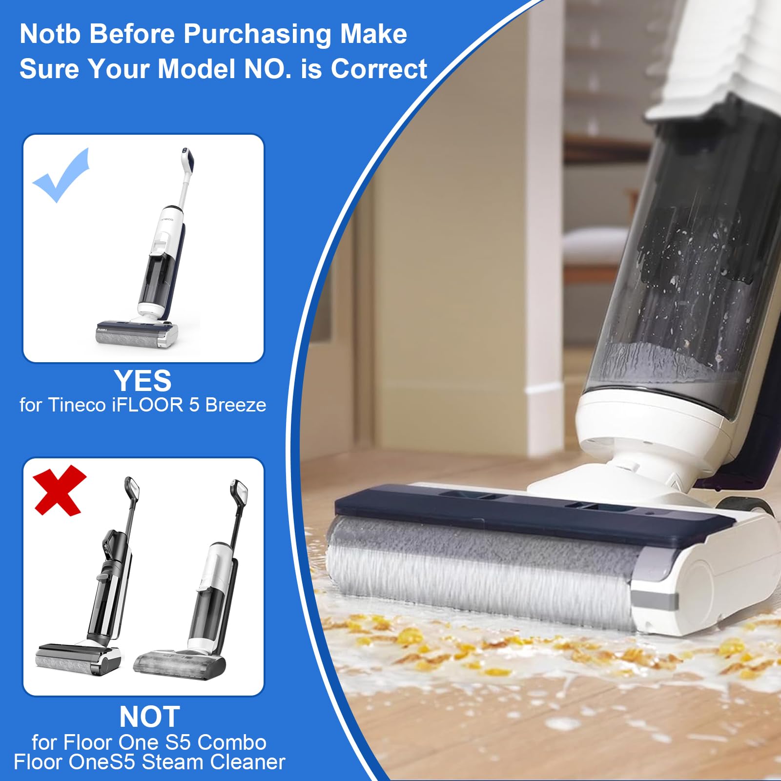 Fixbetter iFLOOR 5 Breeze replacement set for easy tool-free swaps.