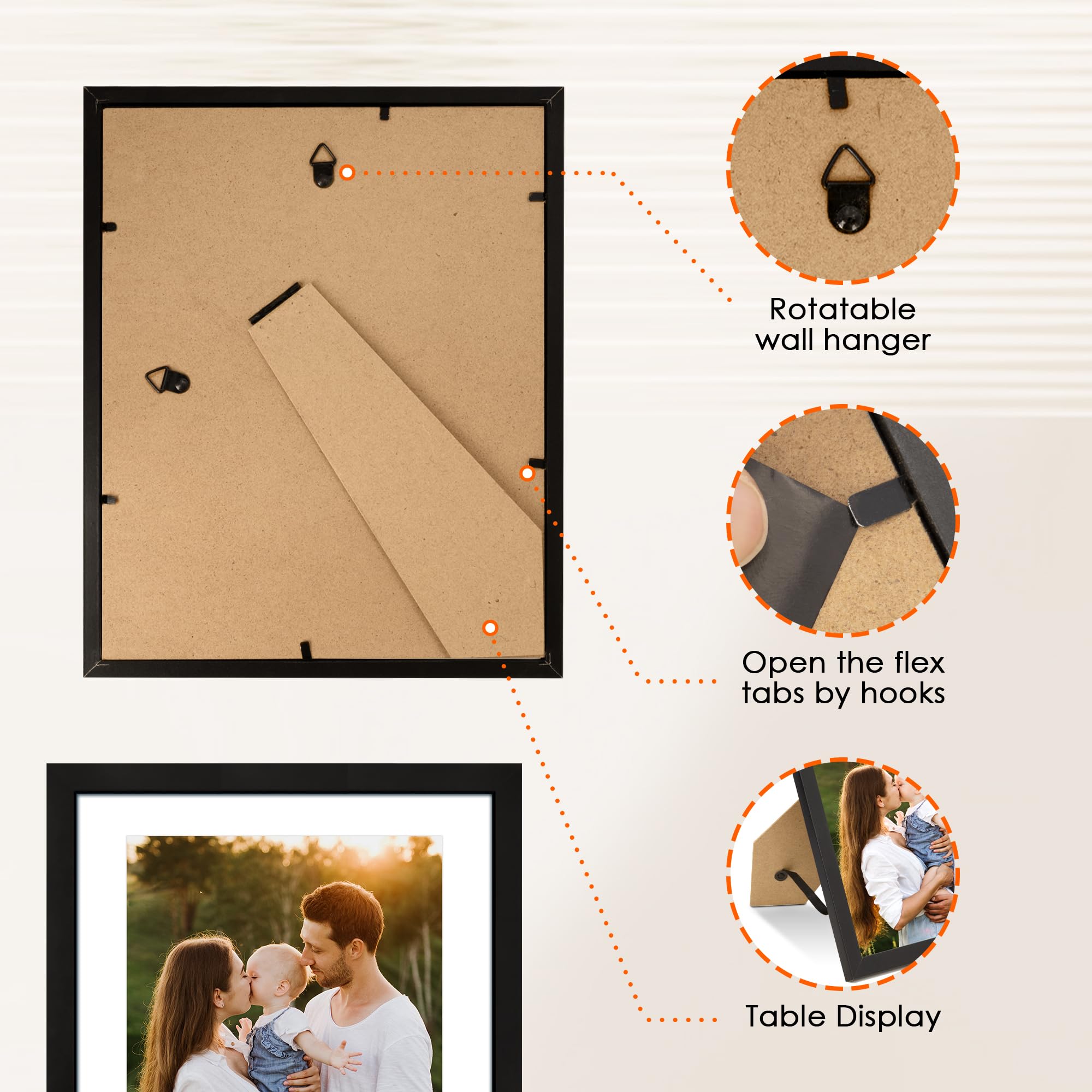 FIXSMITH frames suit tabletop or wall display in any room.