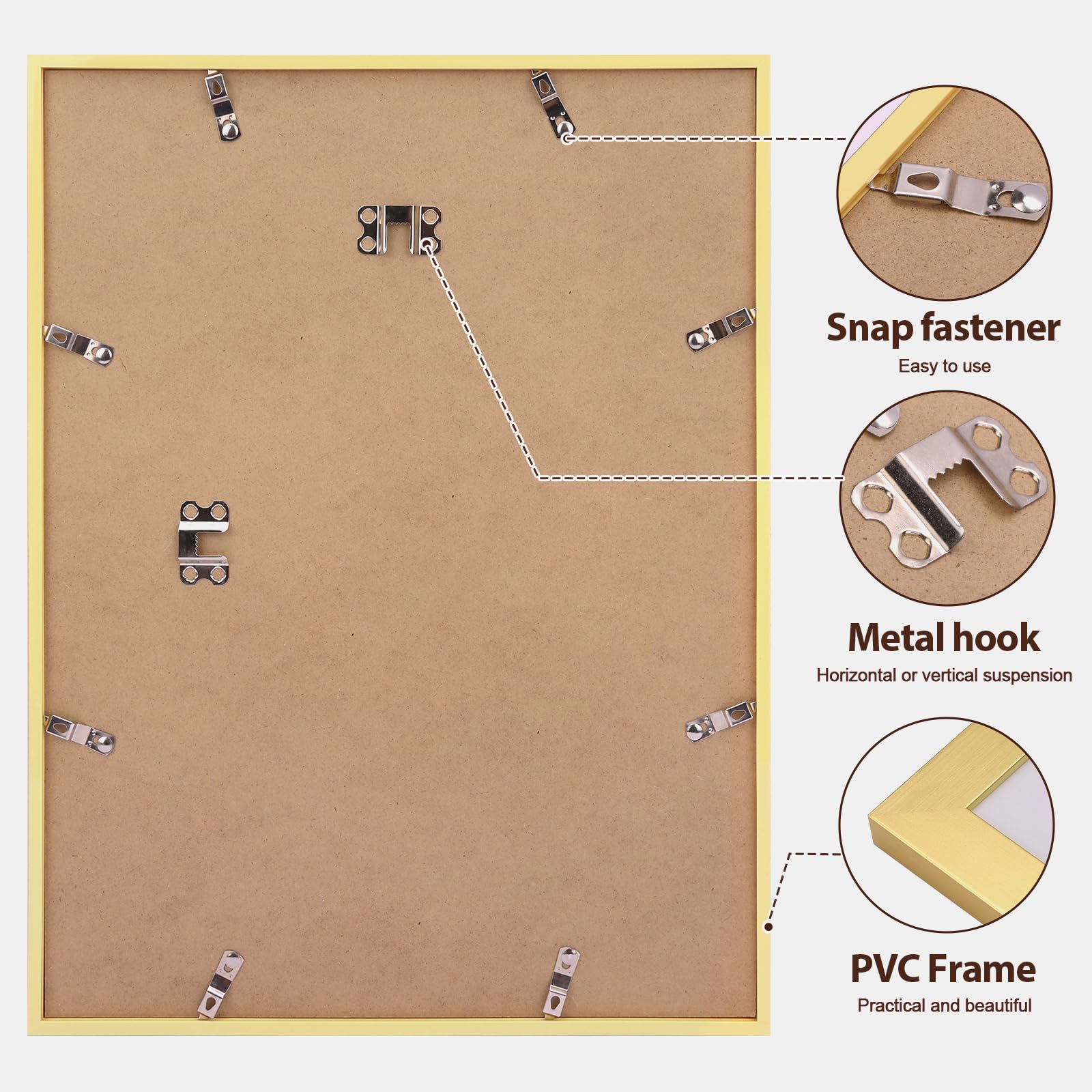 Fixwal 12x16 frames perfect for displaying portraits and art collections