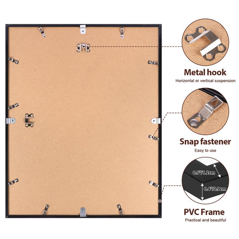 Fixwal wall display frame enhances decor with a slim, durable profile