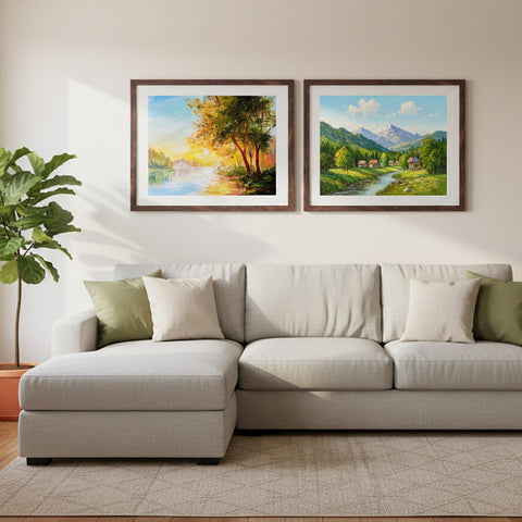 Fixwal frame without mat displays 18x24 photos clearly.