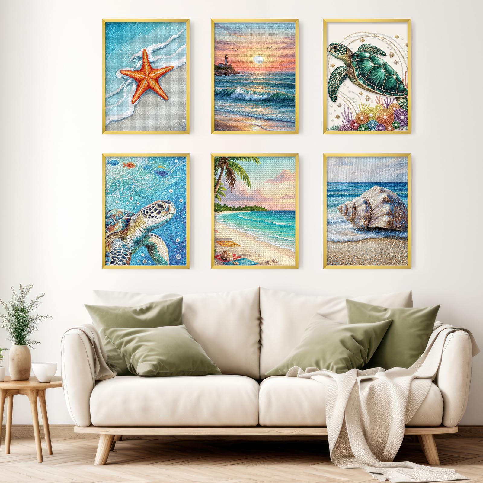 Fixwal gold frame with mat enhances photos and art display
