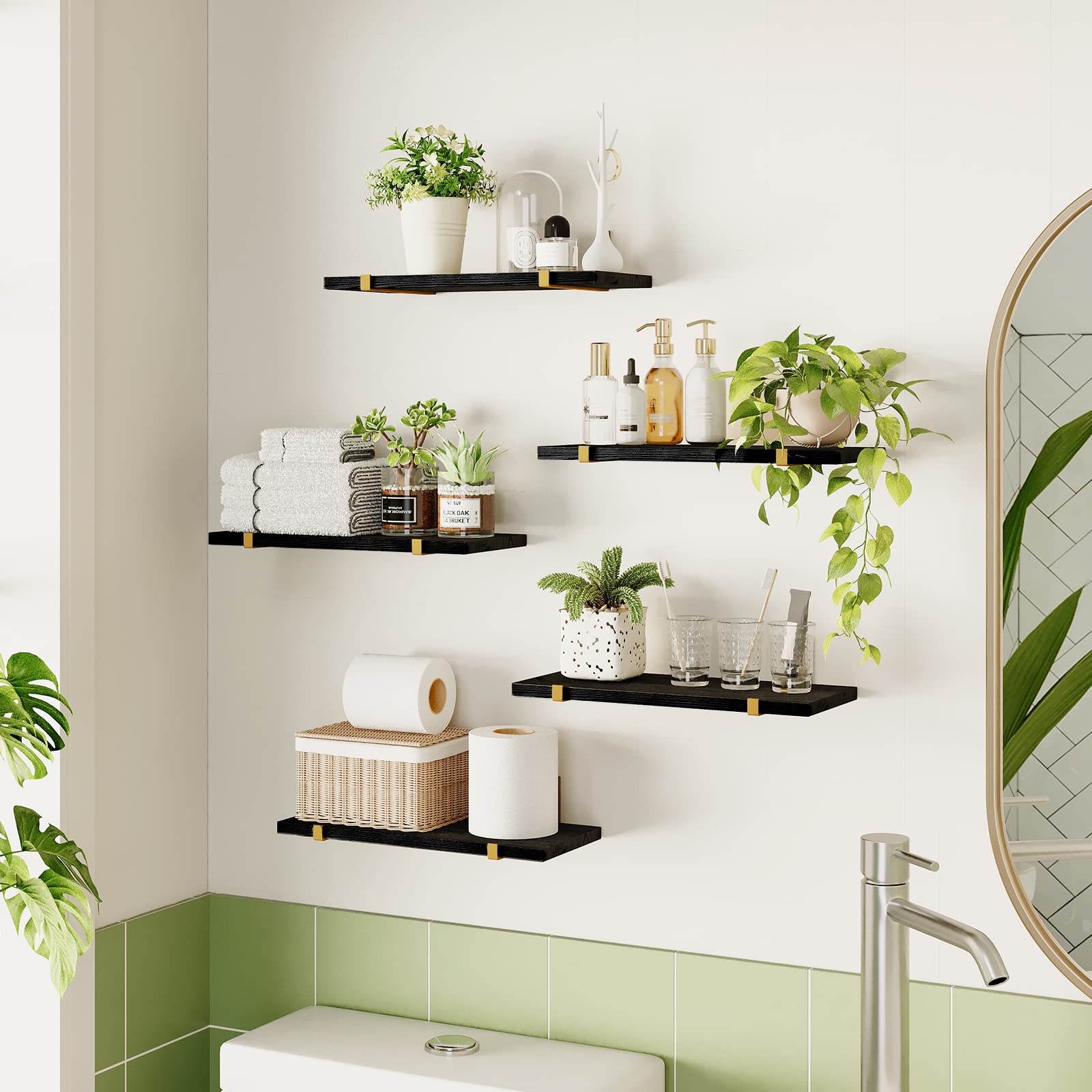 Fixwal bedroom floating nightstand shelf saves surface space and adds charm