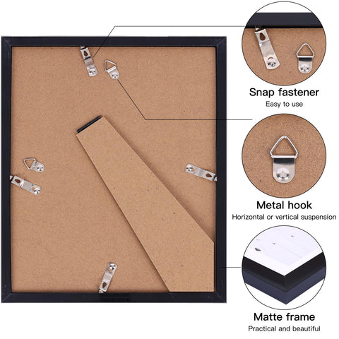 Fixwal black 4x6 frames displayed together for a compact photo wall