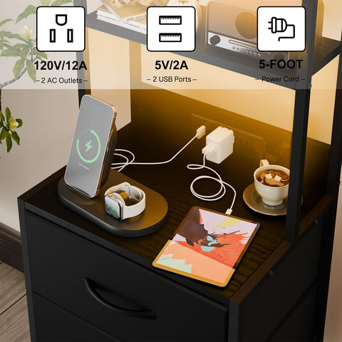 Fixwal charging station with two AC sockets and two USB ports
