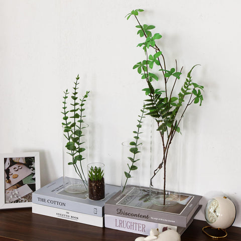 Fixwal candle holder option uses the vase for floating candles and ambient light