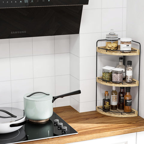Fixwal countertop storage tray keeps cosmetics tidy and accessible.