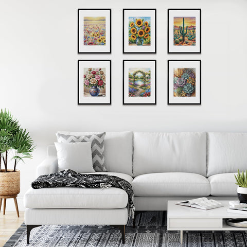 Fixwal Diamond Art Frames closeup shows shatterproof plastic glass clarity