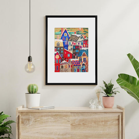 Fixwal Diamond Art Frames thin border design for a modern look