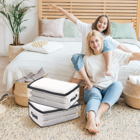 Fixwal double reinforced handles and sturdy seams support long-term indoor storage.