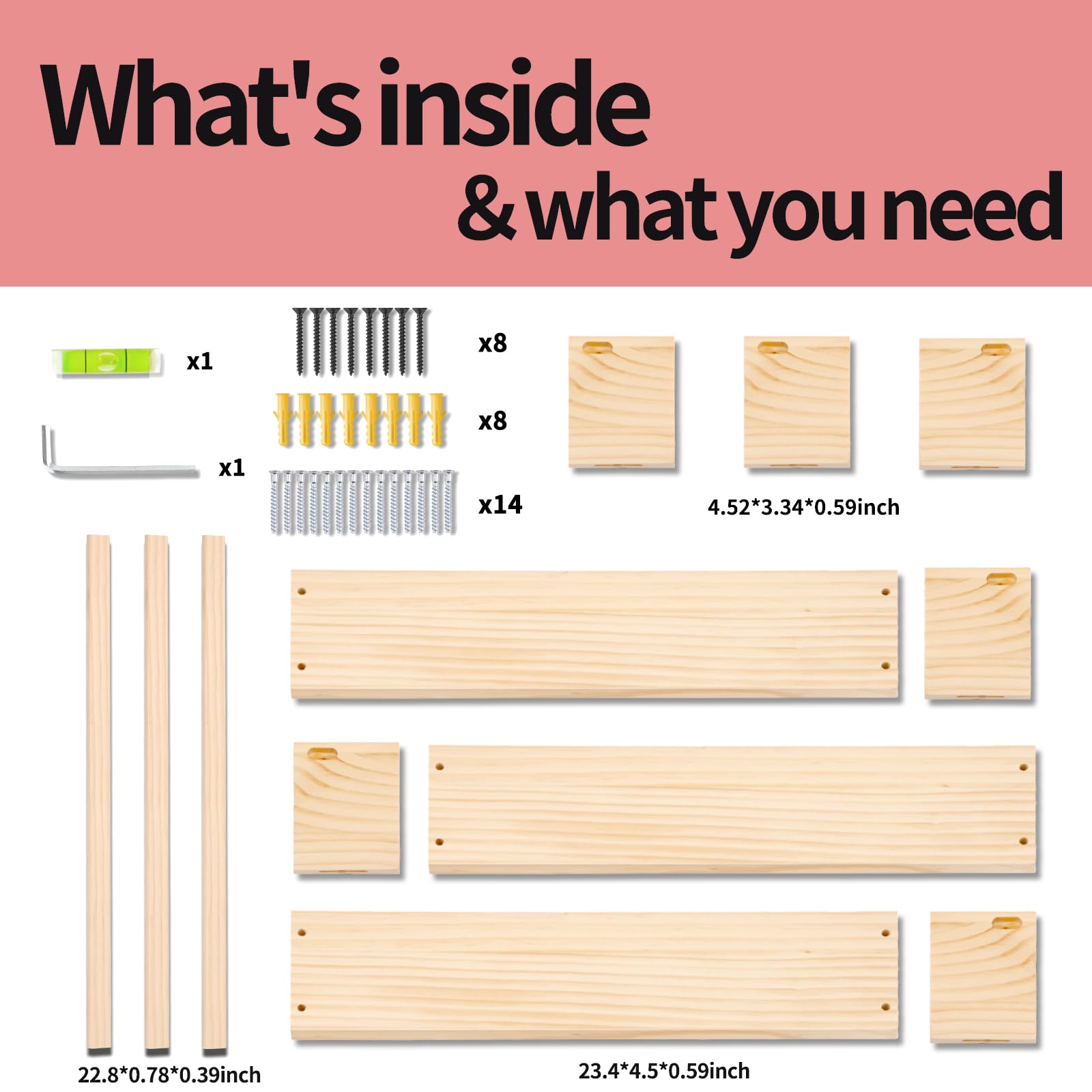 Fixwal easy-install shelves simplify mounting with secure weight support.
